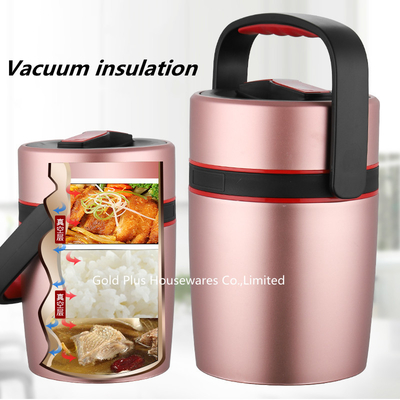 Portable thermal lunch box thermo container pink thermos food jar vacuum stainless steel drinking cup for soup yogurt